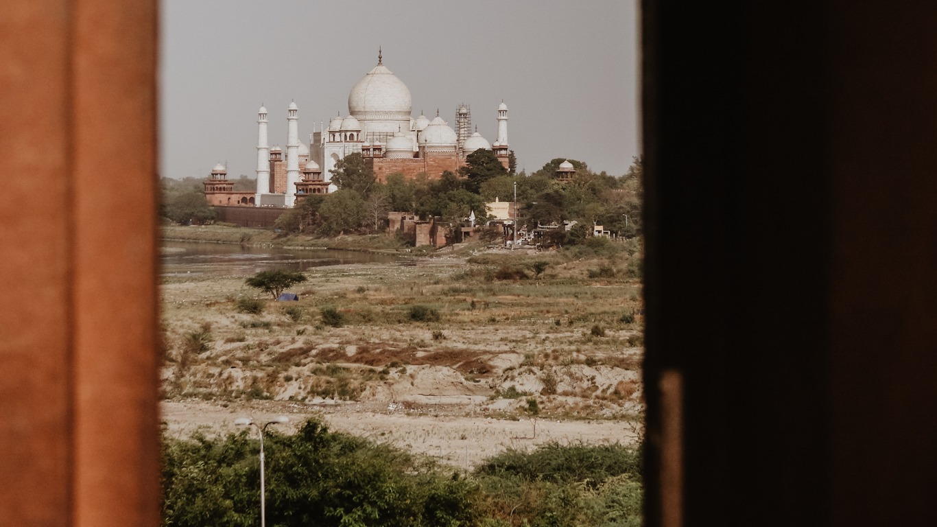 Vistas del Taj Mahal de Shah Jahan 