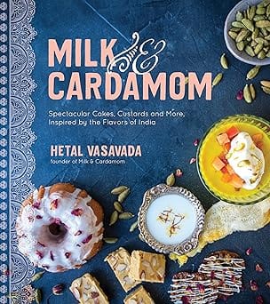 Libro de postres indios en inglés "Milk & Cardamom"