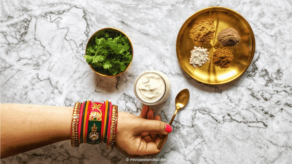 Ingredientes para preparar Chaas masala