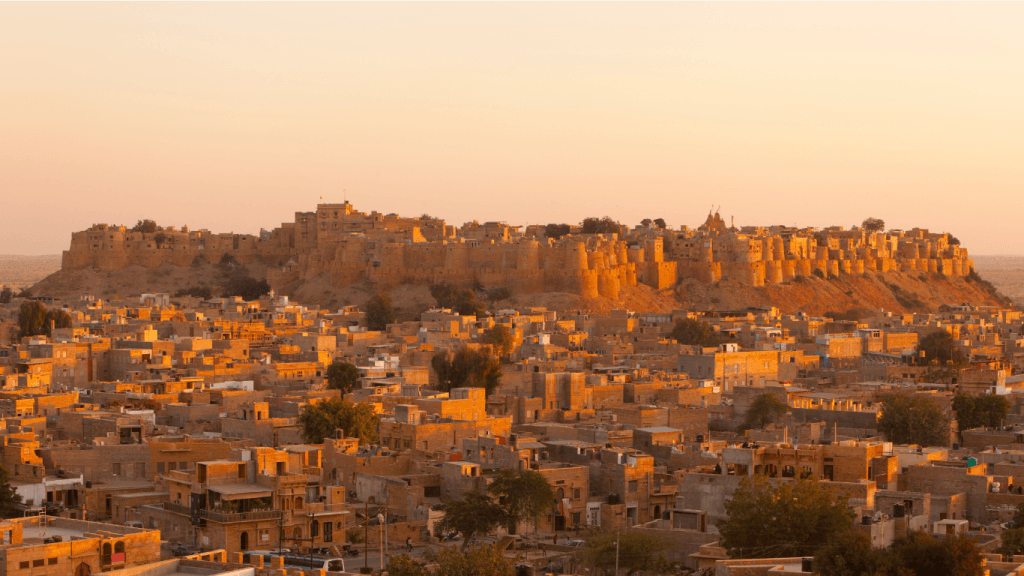 El fuerte de Jaisalmer en Rajasthan