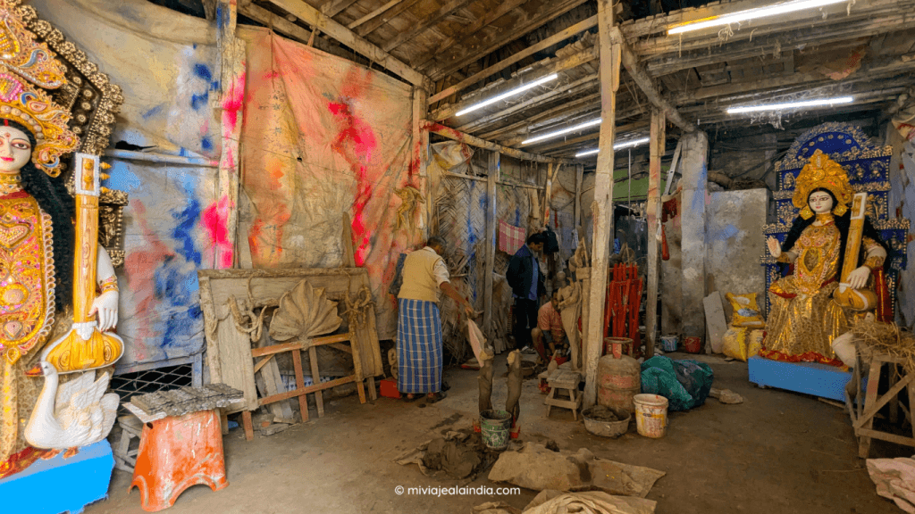 Kumartuli, the craftsmen's quarter in Kolkata