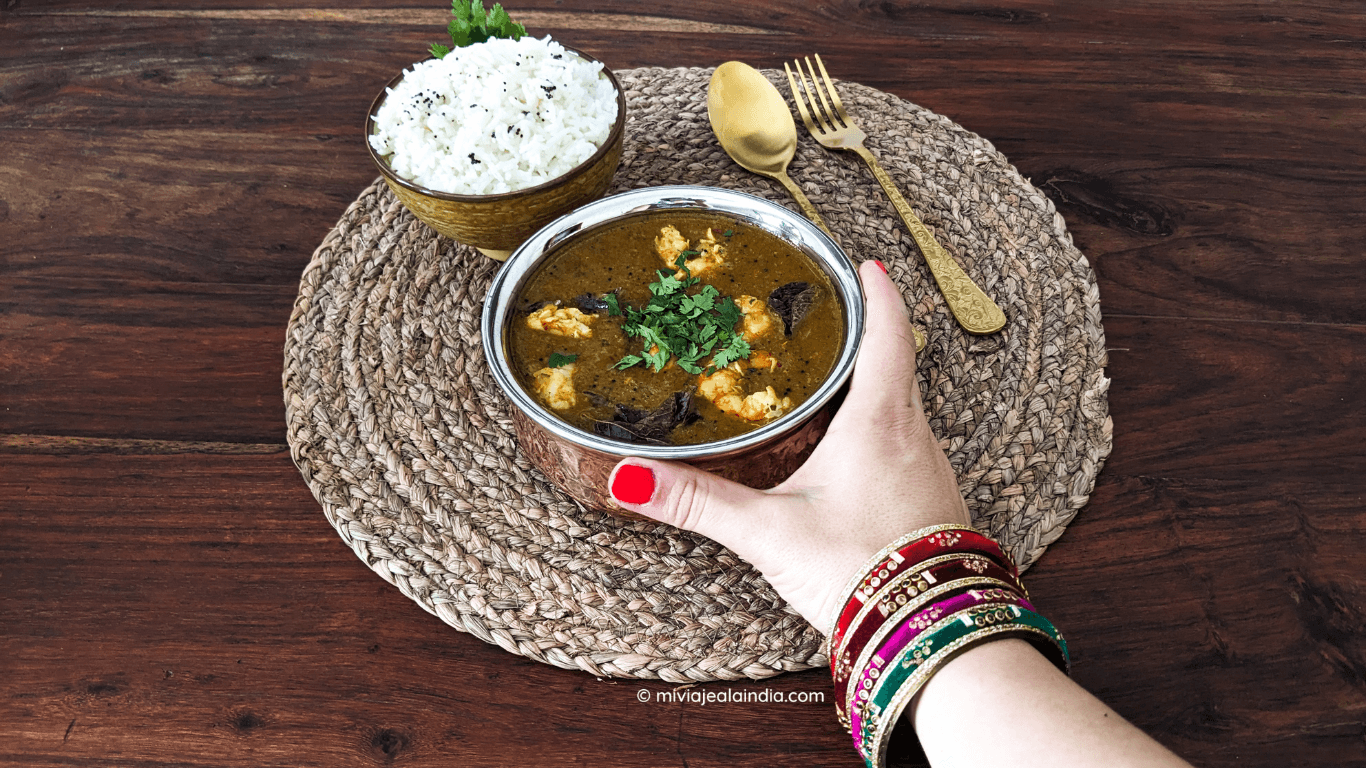 South Indian style shrimp curry with coconut